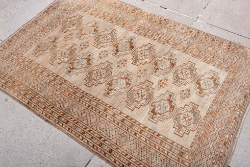 Antique Afghan Area Rug (3' x 5')